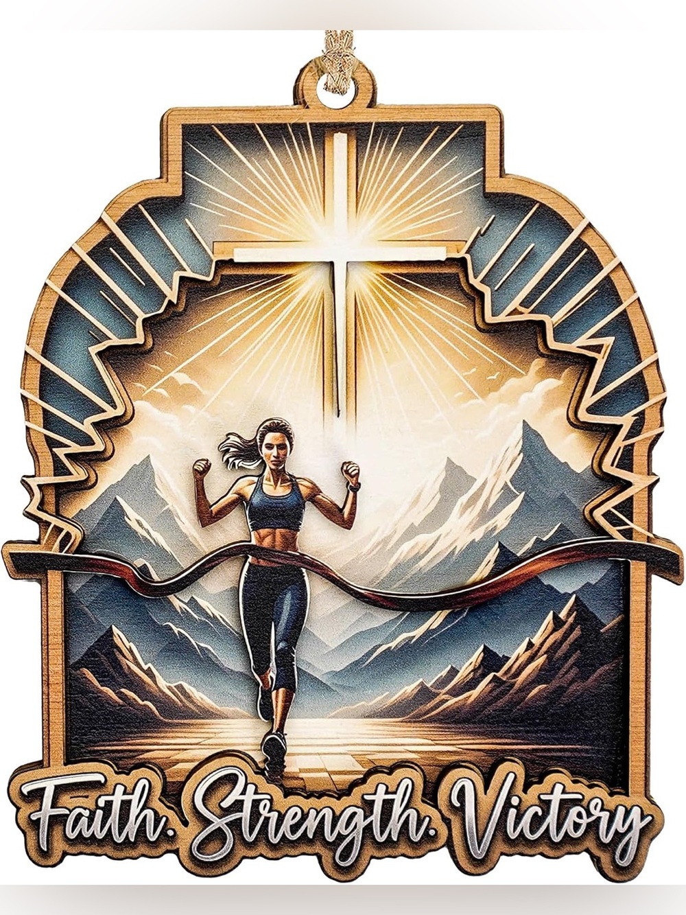 🎇Multi🎇Faith Strength Victory Inspirational Wood Wall Decor (2/$10)